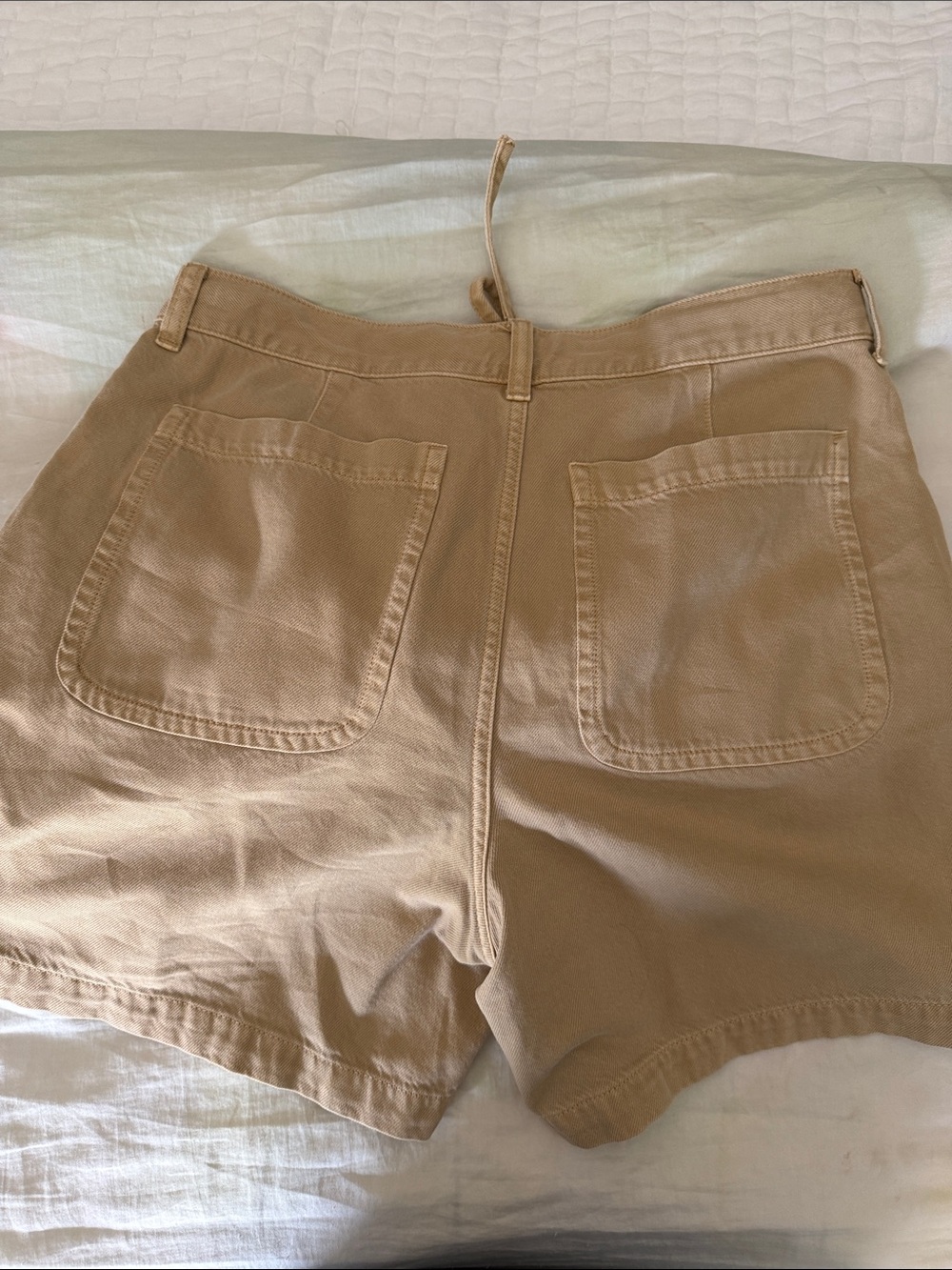 Madewell Drawstring Shorts in Tan - Picture 3 of 3
